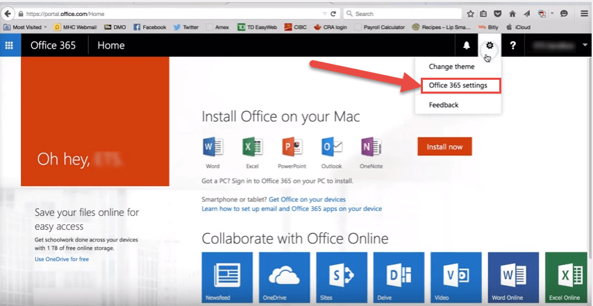 can you install office for mac from office365 portal